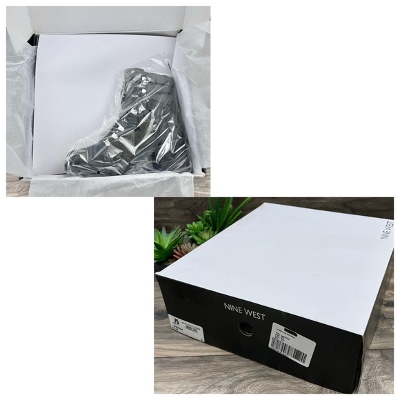 NIB Nine West Persia Leather Lug Sole Hiker Boots - Picture 4 of 12